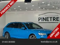 Begagnad Audi A4 Black Edition 150 HK (110 kW) 2019 Blå Kombi