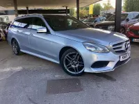 Used Mercedes E220 AMG Line Premium 177 HP (130 kW) 2015 Silver Estate