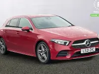 Used Mercedes A180 AMG line 136 HP (100 kW) 2021 Red Hatchback