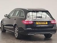 Used Mercedes C200 184 HP (135 kW) 2018 Black Estate