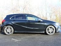 Used Mercedes A160 AMG line 102 HP (75 kW) 2018 Black Hatchback
