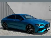 New Mercedes CLA180 AMG Line Premium 134 HP (98 kW) 2025 Blue Coupe