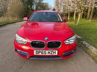 Używany BMW 116 Sport Line 2015 Czerwony Hatchback