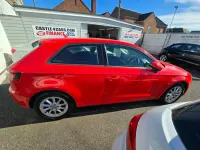 Begagnad Audi A3 150 HK (110 kW) 2016 Röd Halvkombi