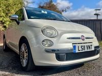 Used Fiat 500 Lounge 2011 White Hatchback