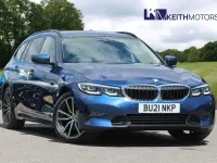 Used BMW 320 Sport Line 184 HP (135 kW) 2021 Blue Estate