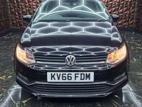 Used VW Polo Match 90 HP (66 kW) 2016 Black Hatchback