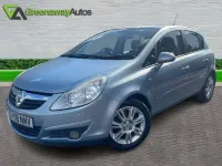 Used Vauxhall Corsa Design Edition 89 HP (65 kW) 2008 Blue Hatchback