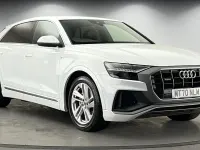 Used Audi Q8 S-Line 286 HP (210 kW) 2020 Glacier white SUV