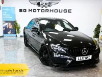 Used Mercedes C220 AMG line 170 HP (125 kW) 2017 Black Sedan