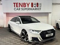 Used Audi A8 Black Edition 286 HP (210 kW) 2021 White Sedan