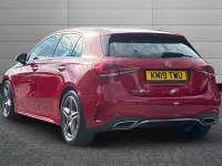 Used Mercedes A190 AMG line 187 HP (137 kW) 2019 Jupiter red Hatchback