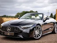 Used Mercedes SL43 AMG AMG 381 HP (280 kW) 2023 Black Cabriolet