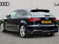 Used Audi A3 S-Line 150 HP (110 kW) 2018 Black Sedan
