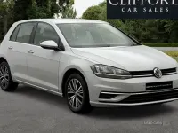 Used VW Golf VII SE 115 HP (84 kW) 2018 Silver Hatchback