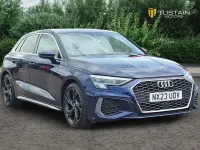 Used Audi A3 S-Line 110 HP (80 kW) 2023 Blue Sedan