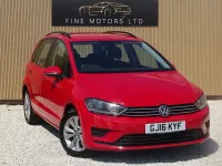 Used VW Golf Sportsvan SE 110 HP (80 kW) 2016 Red MPV