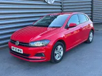 Used VW Polo SE 95 HP (69 kW) 2019 Red Hatchback