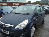Used Vauxhall Corsa 100 HP (73 kW) 2011 Blue Hatchback