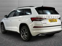 Used Skoda Kodiaq SportLine 150 HP (110 kW) 2022 Moon white metallic SUV