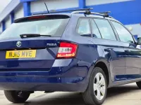 Used Skoda Fabia SE 90 HP (66 kW) 2015 Blue Estate