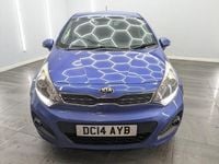 Used Kia Rio 107 HP (78 kW) 2014 Blue Hatchback