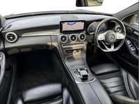 Used Mercedes C300 AMG line 241 HP (177 kW) 2019 Blue Sedan