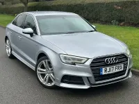 Begagnad Audi A3 S-Line 190 HK (139 kW) 2017 Silver Sedan