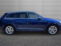 Begagnad Audi Q7 S-Line 286 HK (210 kW) 2020 Blå SUV