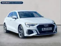 Used Audi A3 S-Line 110 HP (80 kW) 2023 White Sedan