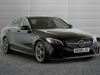 Used Mercedes C200 AMG line 195 HP (143 kW) 2018 Obsidian black Sedan