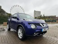 Begagnad Nissan Juke N-Connecta 2016 Blå SUV