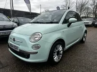 Usado Fiat 500C Lounge 69 CV (50 kW) 2014 Verde Descapotable