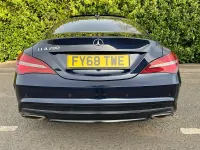 Begagnad Mercedes CLA200 AMG line 156 HK (114 kW) 2018 Blå Sedan