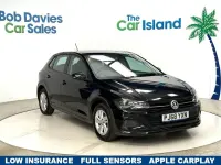 Begagnad VW Polo SE 65 HK (47 kW) 2019 Svart Halvkombi