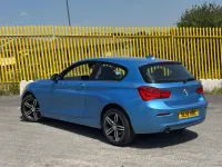 Used BMW 118 Sport Line 136 HP (100 kW) 2018 Blue Hatchback