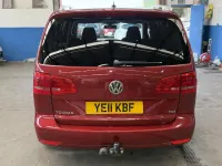 Used VW Touran SE 105 HP (77 kW) 2011 Red MPV