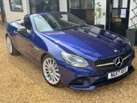 Used Mercedes E250 AMG line 201 HP (147 kW) 2017 Blue Cabriolet