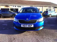 Used Skoda Fabia SE 95 HP (69 kW) 2017 Blue Hatchback