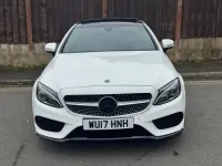 Używany Mercedes C220 AMG Line Premium 2017 Biały Coupe