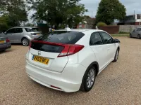 Used Honda Civic EX 2013 White Hatchback