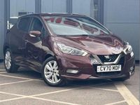 Begagnad Nissan Micra Acenta 99 HK (72 kW) 2020 Röd Halvkombi