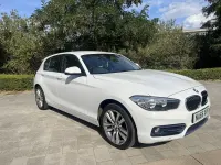 Used BMW 118 Sport Line 136 HP (100 kW) 2015 White Hatchback