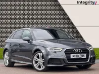 Used Audi A3 Sportback S-Line 150 HP (110 kW) 2018 Grey Hatchback