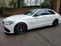 Used Mercedes C63 AMG Premium 2015 Mystic white pearl Sedan