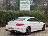 Used Mercedes C300 AMG line 245 HP (180 kW) 2019 White Coupe