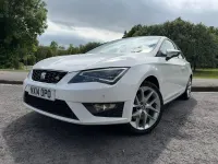 Used Seat Leon FR 184 HP (135 kW) 2014 White Hatchback
