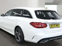 Used Mercedes C300 AMG line 2020 White Estate