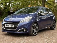 Used Peugeot 208 GT-line 110 HP (80 kW) 2016 Blue Hatchback