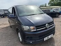 Used VW T6 Highline 102 HP (75 kW) 2016 Blue Van